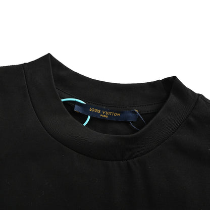 Co branded logo graffiti printed short sleeved shirt