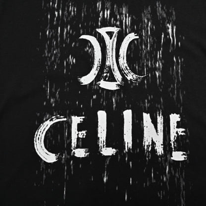 25ss Distressed logo print short sleeves