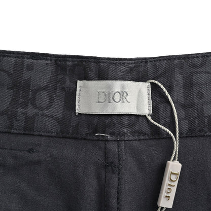 25ss full print vintage denim shorts