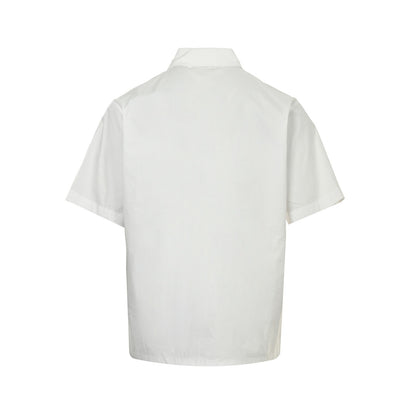 25ss lily of the valley embroidered short-sleeved shirt