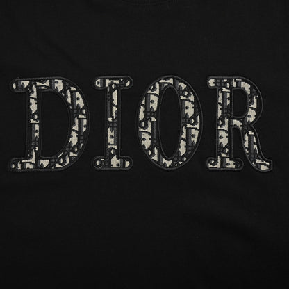 Presbyopic appliqué embroidered letter short sleeves
