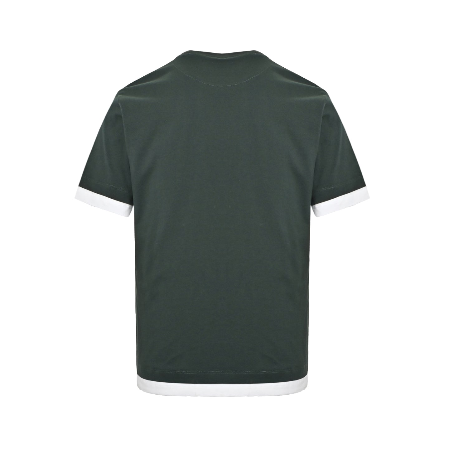 25ss fake two-piece spliced short sleeved shirt