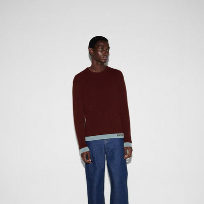25FW Floral crew neck sweater