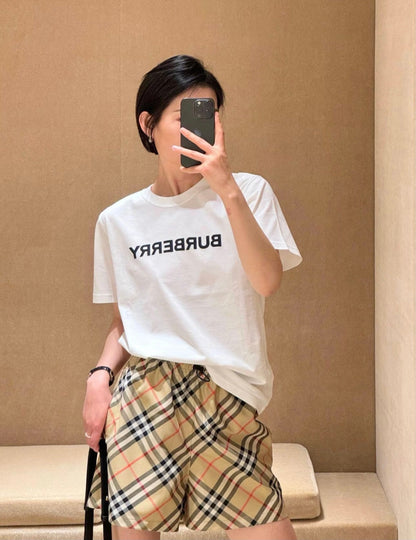 25 Diagonal plaid shorts