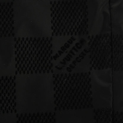 Flocked checkerboard trousers set
