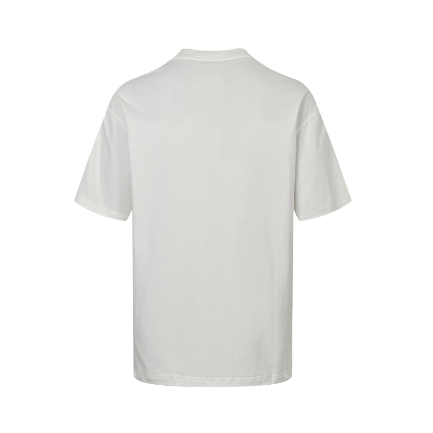 25ss Blue velvet letter embroidered short sleeved shirt