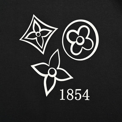 25ss Three Flower Adhesive Logo Short Sleeve