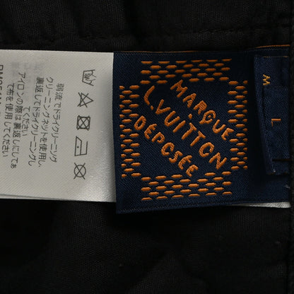 Gradient embroidered denim suit