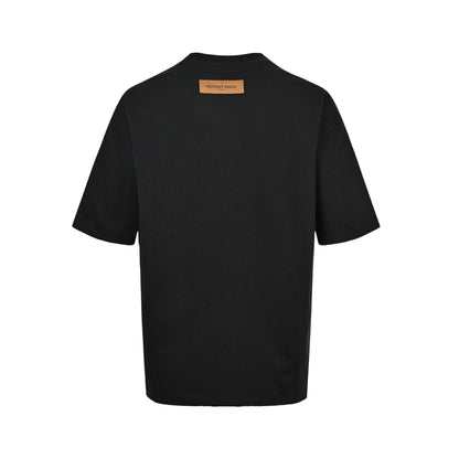 25ss waist three flower pressed glue presbyopia short sleeved shirt
