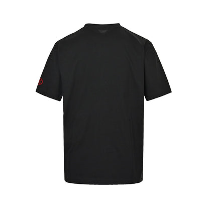 25ss flocking letter short sleeved shirt