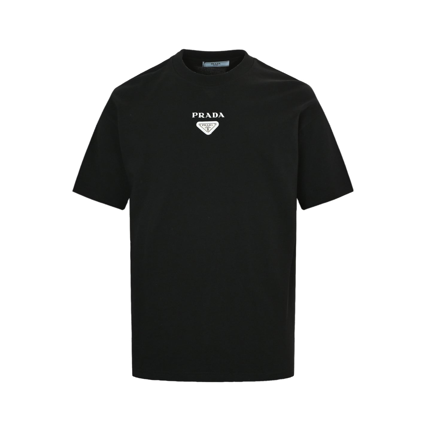 25 Short sleeves with triangle logo and letter print on the neckline