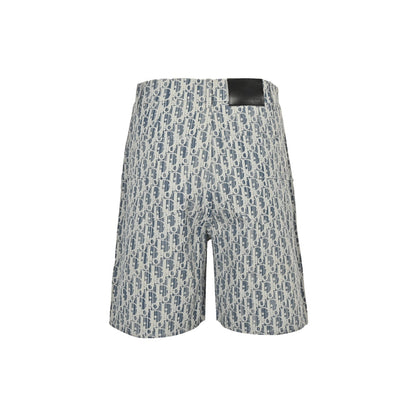 25ss full print vintage denim shorts