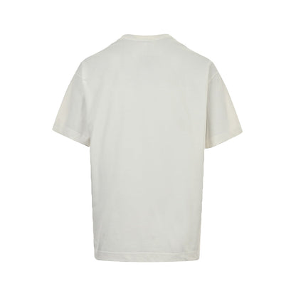 25ss Short sleeves with letter embroidery on neckline