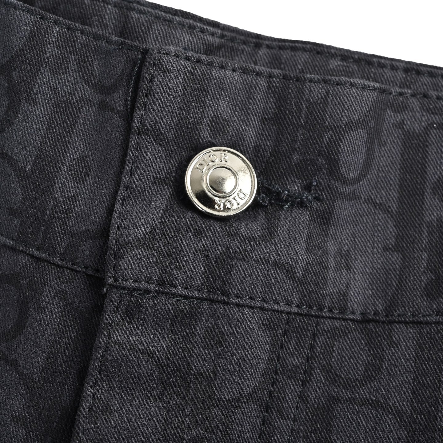 25ss full print vintage denim shorts
