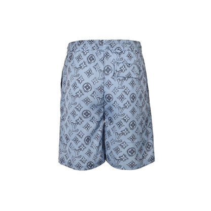 24ss full print floral silk set beach shorts
