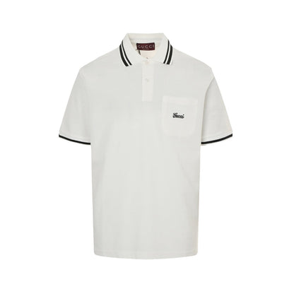 25ss Embroidered Pocket Polo Short Sleeve