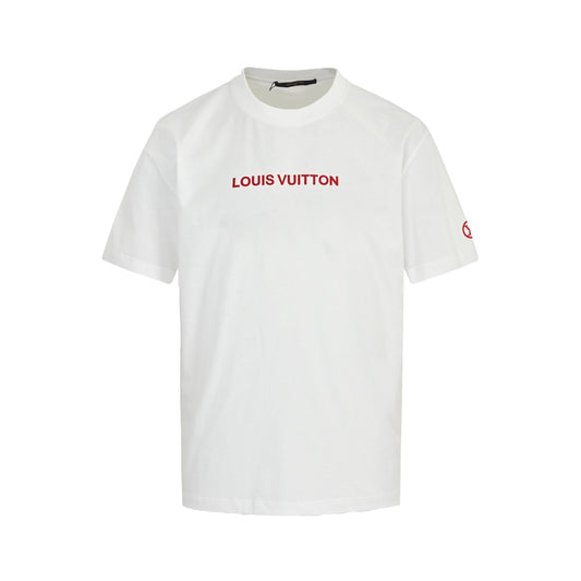 25ss flocking letter short sleeved shirt