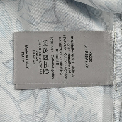 25ss Floral and animal print short-sleeved shirt