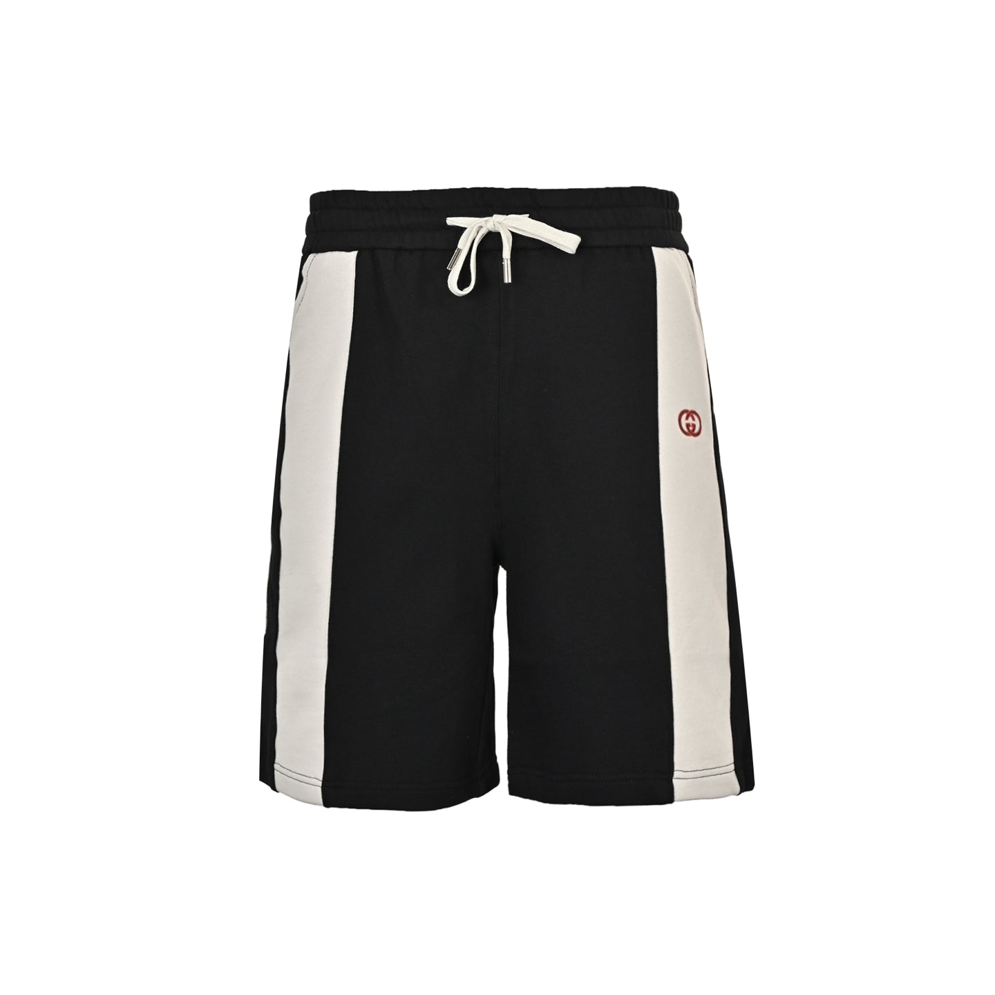 G 25 Splicing embroidered letter shorts