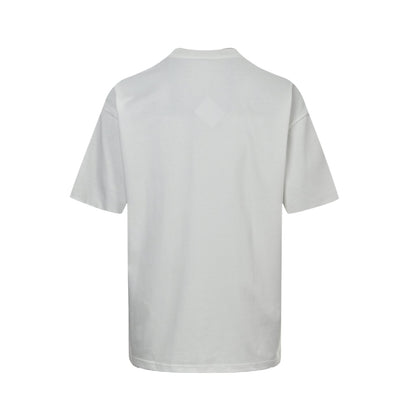 25ss fluorescent yellow card short sleeved shirt
