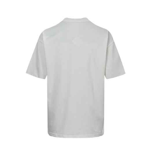 25ss fluorescent yellow card short sleeved shirt