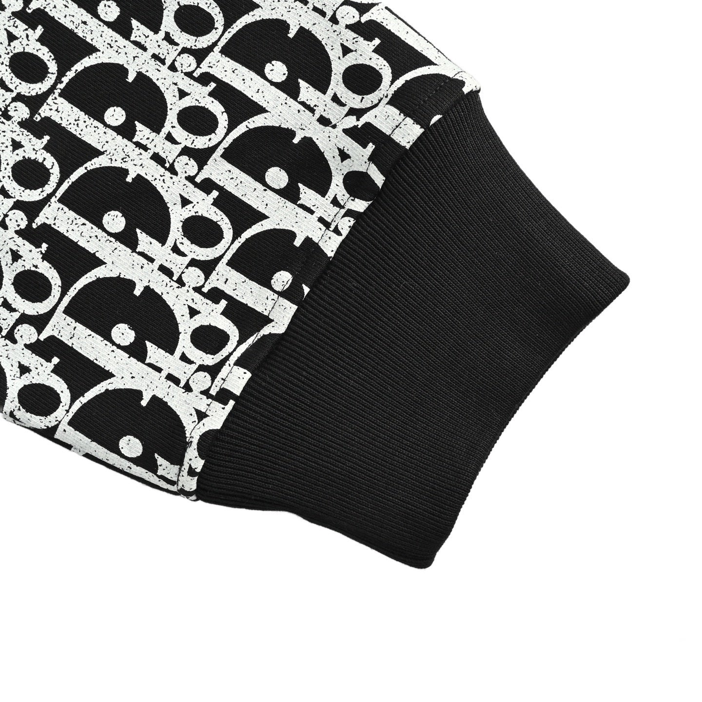 25Fw monogram gradient half-length print round neck sweatshirt