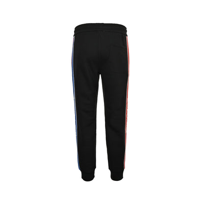 Floral embroidered web trousers