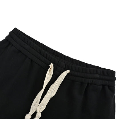 25 Color blocked woven woven ribbon embroidered shorts