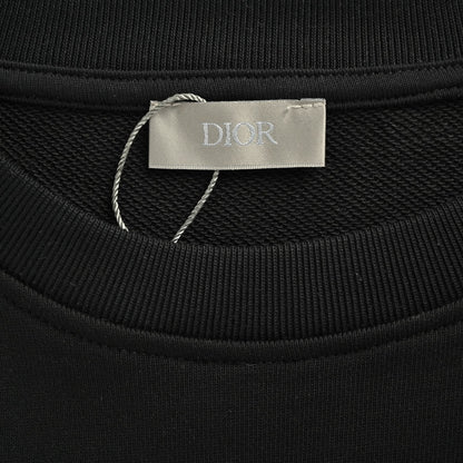 25Fw monogram gradient half-length print round neck sweatshirt