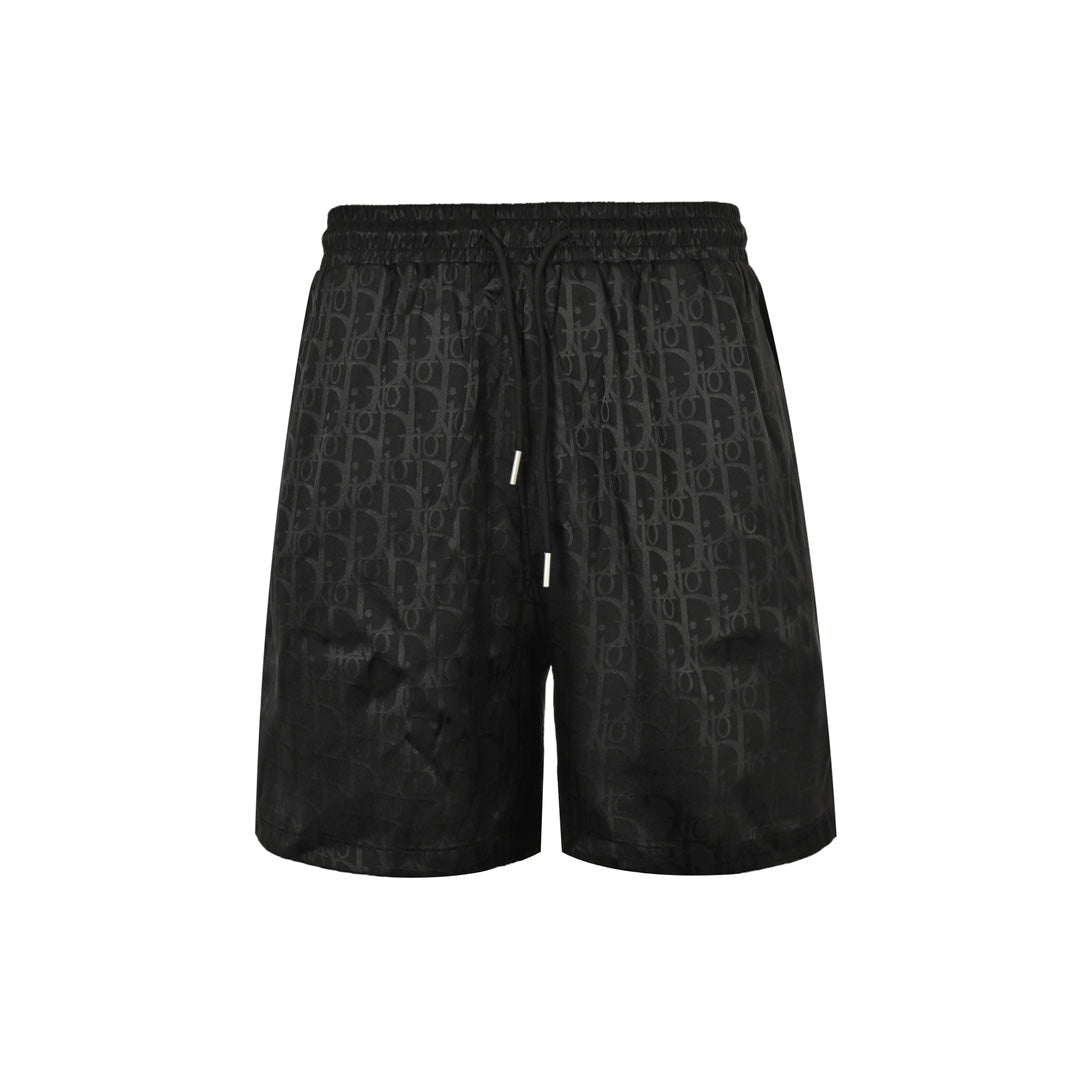 D 25 Old flower dark pattern jacquard beach shorts