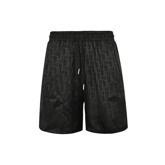 D 25 Old flower dark pattern jacquard beach shorts