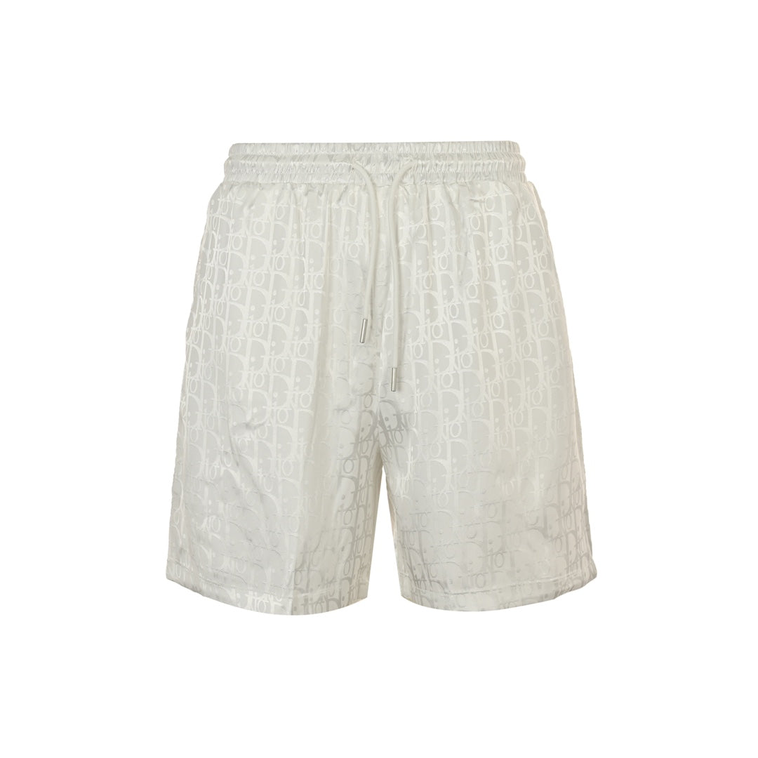 D 25 Old flower dark pattern jacquard beach shorts