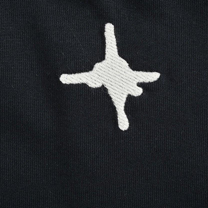 25 Neckline Letter Jacquard Webbing Short Sleeves