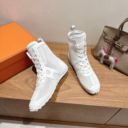 HM 25 Kiatsu Sneaker White Mesh Calfskin 329537