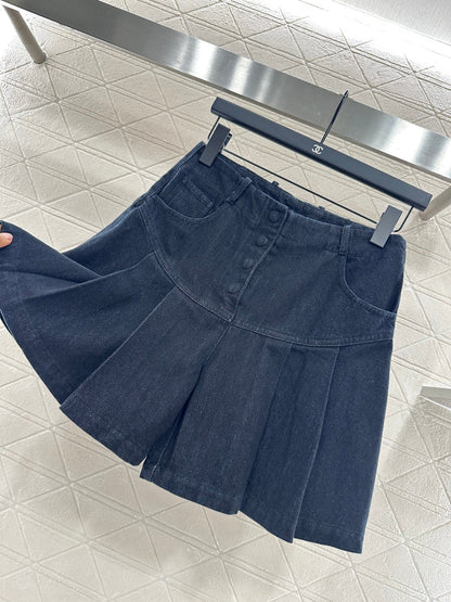 25 Retro Denim Jacket and Skirt Set