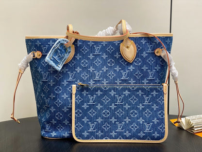 Neverfull MM 31cm Blue Denim