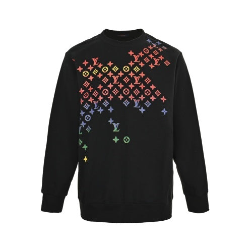 25Fw monogram gradient print crew neck sweatshirt