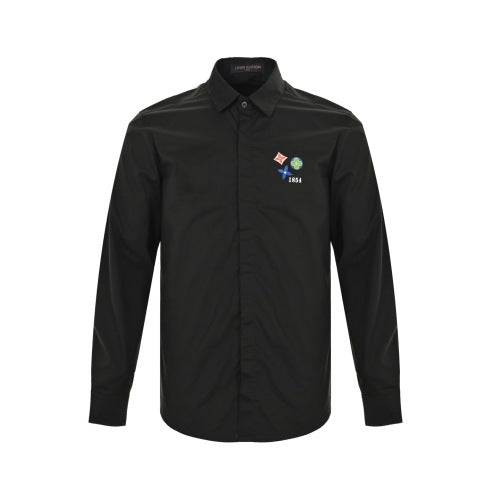 25ss heat transfer printed long-sleeved shirt