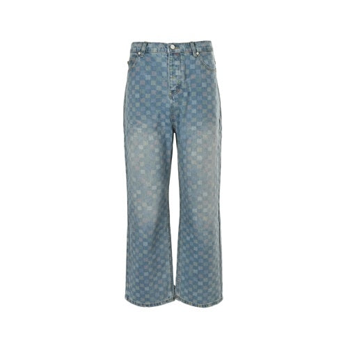 25fw checkerboard jeans