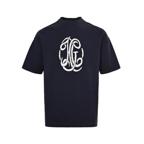 25ss logo jacquard knit T-shirt