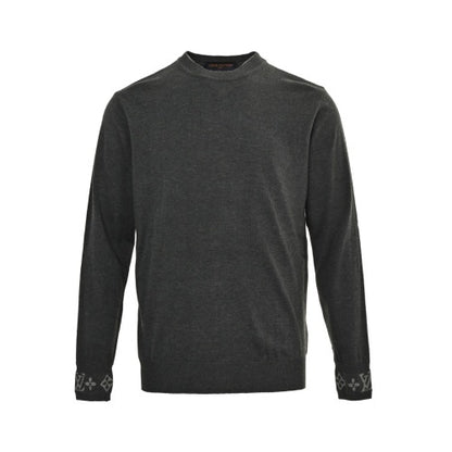 25fw old flower jacquard cashmere sweater