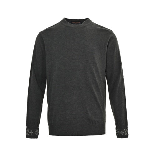 25fw old flower jacquard cashmere sweater