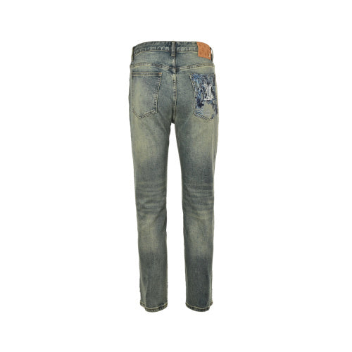 25ss seagrass jeans with back pocket logo