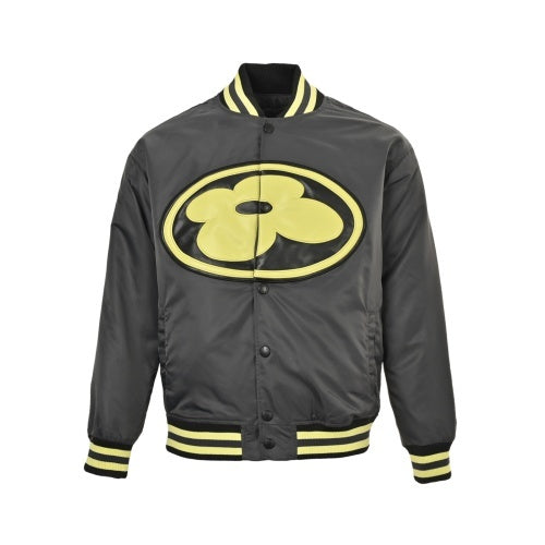 25fw sunflower leather baseball jacket