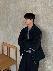 25fw suede dark pattern jacket