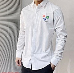 25ss heat transfer printed long-sleeved shirt
