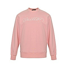 25fw letter embroidered crew neck sweatshirt