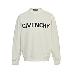 25fw letter embossed print round neck sweatshirt