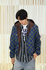 25Fw Checkerboard Monogram Reversible Jacket