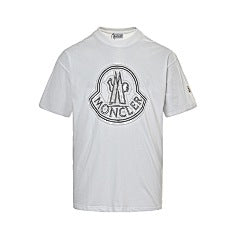 25ss overlapping logo print short-sleeved shirt